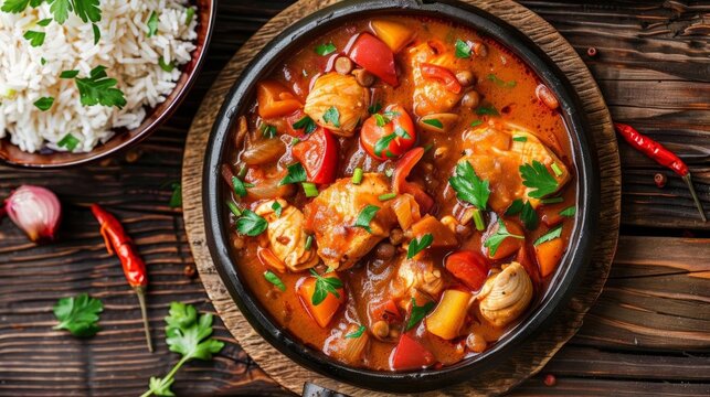 Malian national dish Tiga Degue peanut butter stew chicken vegetables rice