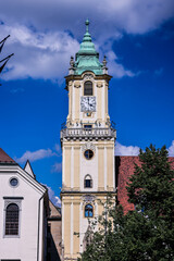 Top view of Bratislava, capital of Slovakia