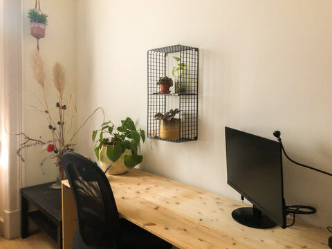 UGC office view with chair and second monitor