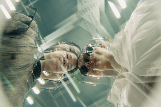 Futuristic Models in White light