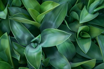 Obraz premium Close-Up Texture of Welwitschia Mirabilis Plant Against Leafy Background