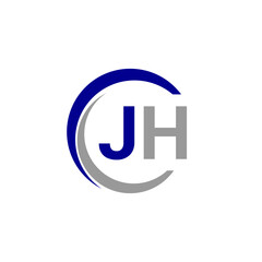 Alphabet letters Initials Monogram logo JH, INITIAL Letter JH logo design, template vector illustration. JH Initial Letter Logo design vector template, Graphic Alphabet Symbol for Corporate Business.