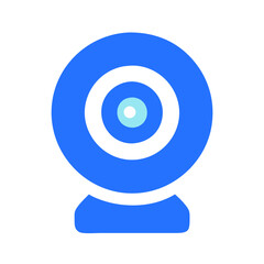 webcam  simple single colored silhouette icon logo vector illustration