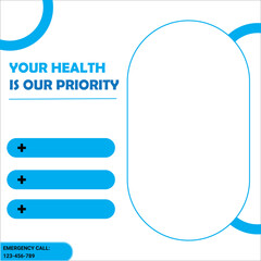 medical health social media post design