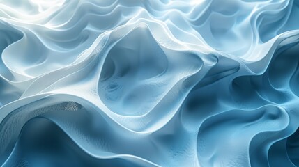 Obraz premium Futuristic Waves: A Digital Landscape