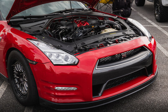 Atlanta, United States; june 2024: Nissan gtr35 exotic Japanese car