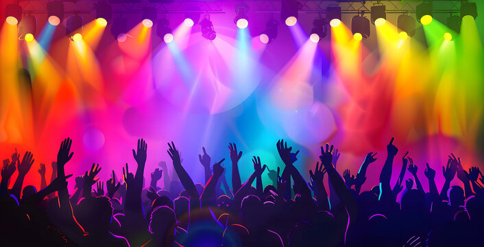 Vibrant concert crowd in 2025