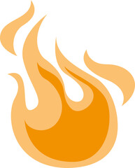 Burning Flame Illustration Element