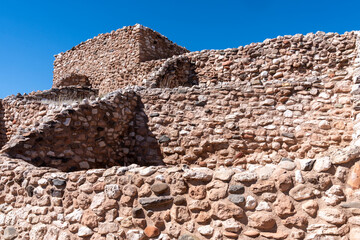 Ruins of Tuzigoot National Monument in Arizona, a preserved Sinagua pueblo ruin