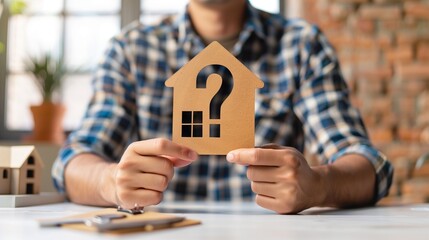 House property purchase uncertainty, questioning whether to rent or buy. Investment decision and doubt, weighing the pros and cons of homeownership versus renting in todays market.
