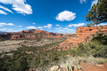 Doe Mountain trail in Sedona, Arizona on a sunny spring day