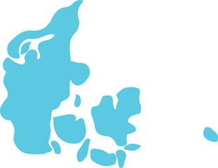 drawing of denmark map.