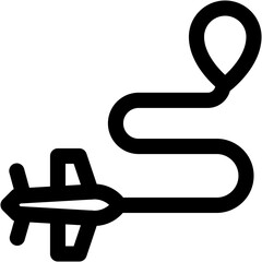 Flight direction vector design icon logo