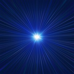 Radiant Blue Light Burst Abstract Background.