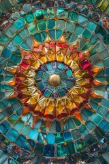 Mesmerizing Kaleidoscope of Banknotes and Gemstones Symbolizing Boundless Abundance and Prosperity