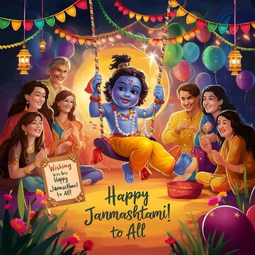krishna janmashtami celebration.Peacock feather abstract, banner or poster background