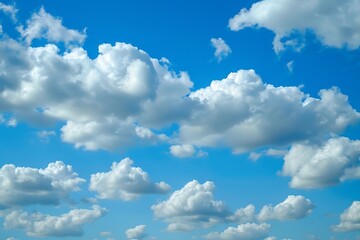 Fototapeta premium Blue sky with clouds background