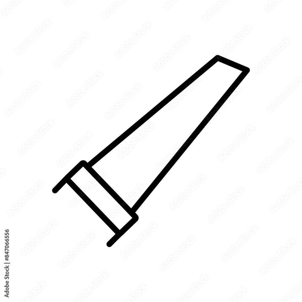 Poster hacksaw icon perfect for carpentry and diy projects