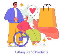 Brand Ritual. Flat Vector Illustration