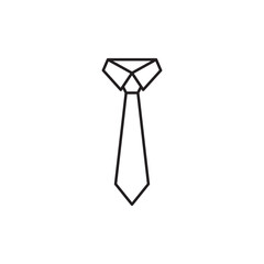 Necktie icon design, isolated on white background, vector illustration