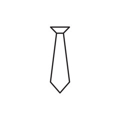 Necktie icon design, isolated on white background, vector illustration