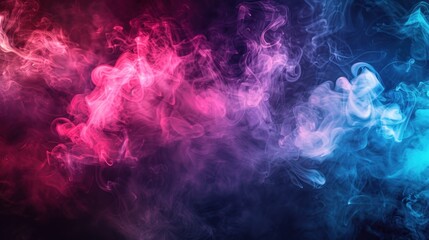 Obraz premium Abstract Smoke Swirls in Vibrant Hues
