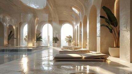 Fototapeta premium Church of the holy sepulchre city. AI generated art illustration.