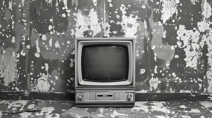 Black and white TV static noise signal transmission error pixel damage seamless tile texture wallpaper