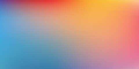 Smooth and blurry colorful gradient mesh background. Modern bright rainbow colors. Easy editable soft colored vector banner template. Premium quality