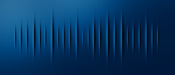 Sound wave equalizer lines on blue background