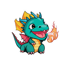 Obraz premium Dragon PNG Vector Logo
