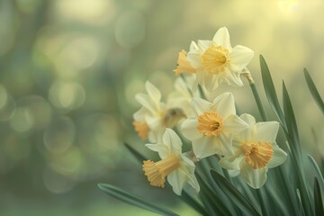 Fototapeta premium Close-up of springtime daffodil.