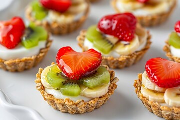 cake with fruit and cream