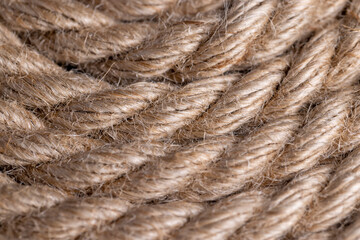 a close-up of a piece of rope for industrial use