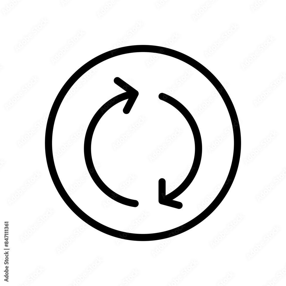 Poster Refresh Icon Perfect for Web and Application Design Themes