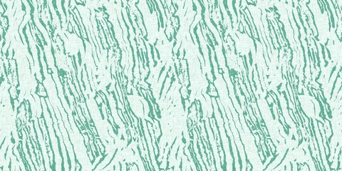 Aegean teal light soft wave linen pattern background. Broken line stripe border effect for rustic coastal marine surface design. 
