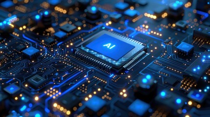 Artificial Intelligence Chip on a Circuit Board