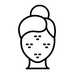 Acne Vector Line Icon