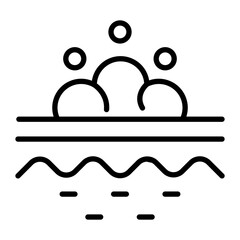Bubble Vector Line Icon
