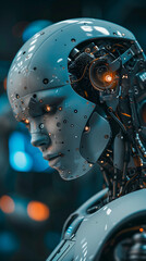 Fototapeta premium Artificial intelligence, AI, future