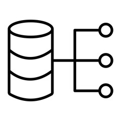 Ingestion Vector Line Icon