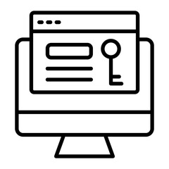 Keywords Vector Line Icon
