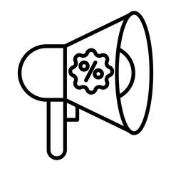 Promotion Vector Line Icon