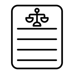 Obraz premium Legislation Vector Line Icon