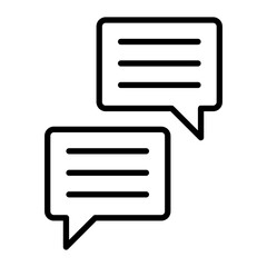 Communication Vector Line Icon