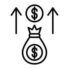 Profitability Vector Line Icon