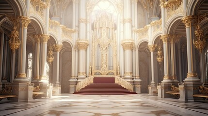 Obraz premium The church of the holy sepulchre. AI generated art illustration.