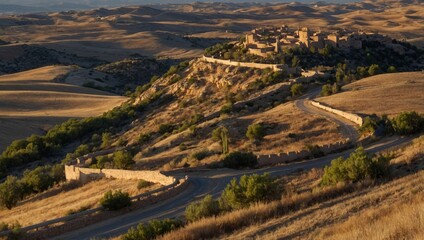 top view of the old town
