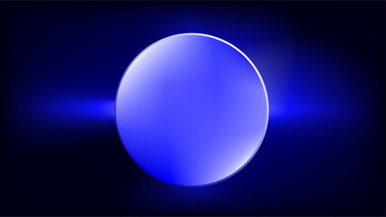 Blue glare glowing blue gradient circle emphasis luxury presentation background