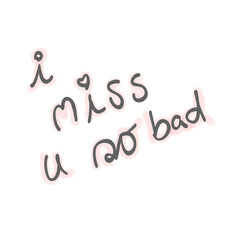 i miss u so bad note